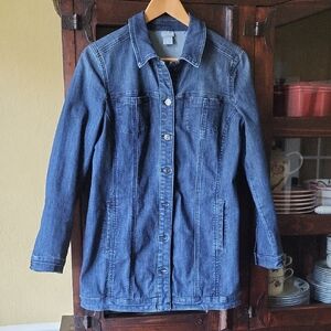 Chico's Dark Blue Jean Jacket
